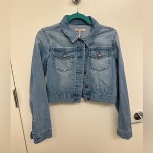 BCBGeneration Cropped Denim Jacket Size M